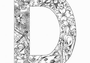 Letter D Coloring Pages for Adults 100 Best Images About Alphabet Coloring On Pinterest