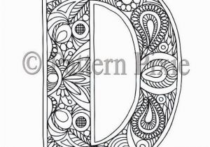 Letter D Coloring Pages for Adults Adult Coloring Letter D Coloring Pages