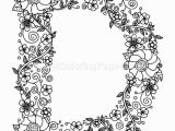 Letter D Coloring Pages for Adults Download This for Free Floral Alphabet Letter D Coloring