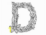 Letter D Coloring Pages for Adults Letter C Coloring Book for Adults Royalty Free Vector Image