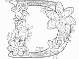 Letter D Coloring Pages for Adults Letter D Coloring Book for Adults Royalty Free Vector Image