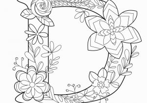 Letter D Coloring Pages for Adults Letter D Coloring Book for Adults Royalty Free Vector Image