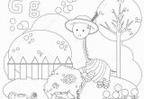 Letter G Coloring Pages for toddlers Coloring Page for Kids Alphabet Set Letter G Stock