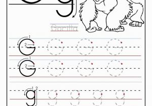 Letter G Coloring Pages for toddlers Free Traceable Alphabet Worksheets Gorilla