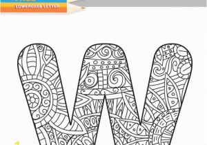 Letter M Coloring Pages for Adults Adult Coloring Book Lower Case Letters Hand Drawn Template