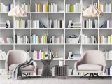 Library Book Wallpaper Mural Beibehang Custom Wallpaper Mural Book Library Bookcase Magazine