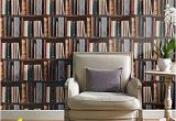 Library Book Wallpaper Mural Grandeco Luxury Biblioteque Library Books Pattern Bookshelf Embossed