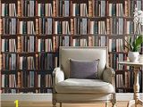 Library Book Wallpaper Mural Grandeco Luxury Biblioteque Library Books Pattern Bookshelf Embossed