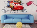 Lightning Mcqueen Wall Mural â¹ New 3d Cars Lightning Mcqueen Mater Wall Sticker Decal Kids Room Mural