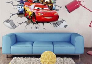 Lightning Mcqueen Wall Mural â¹ New 3d Cars Lightning Mcqueen Mater Wall Sticker Decal Kids Room Mural