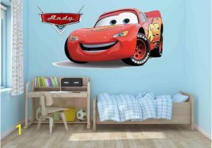 Lightning Mcqueen Wall Mural Disney Decals Lightning Mcqueen Wall Decal Game Room Cars Decals Cars Wall Designs Cars Wall Murals Lightning Mcqueen Art Cars Cars 2