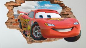 Lightning Mcqueen Wall Stickers Mural Disney Cars 3d Wall Decal Lightning Mcqueen Wall Sticker