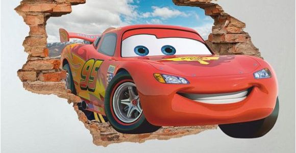 Lightning Mcqueen Wall Stickers Mural Disney Cars 3d Wall Decal Lightning Mcqueen Wall Sticker