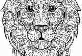 Lion Head Coloring Pages Hand Drawn Doodle Zentangle Lion Illustration Decorative