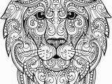 Lion Head Coloring Pages Hand Drawn Doodle Zentangle Lion Illustration Decorative