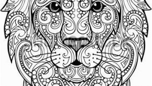 Lion Head Coloring Pages Hand Drawn Doodle Zentangle Lion Illustration Decorative
