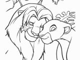 Lion King Coloring Pages Simba and Nala the Lion King Simba and Nala Meet Again Coloring Page