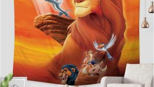 Lion King Wall Mural 3d Custom the Lion King Tapestry Throw Wall Hanging