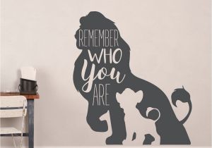 Lion King Wall Mural Sticker Simba Wall Decor Disney the Lion King Decor Remember who You