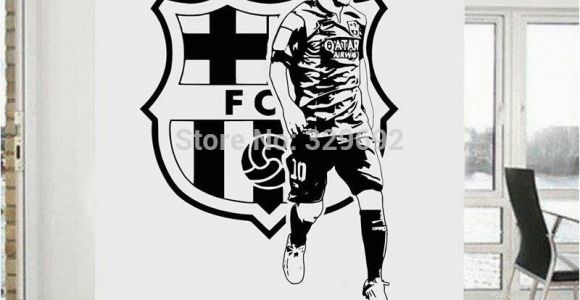 Lionel Messi Wall Mural Lionel Messi Room Barcelona Wall Sticker Wall Decal Free