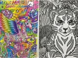 Lisa Frank Coloring Pages Already Colored Lisa Frank Adult Coloring Books