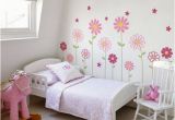Little Girl Room Wall Murals Flower Wall Decal Daisy Wall Sticker Floral Wall Decor