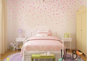 Little Girl Room Wall Murals Gold Stars Wall Decals Pack Peel and Stick Confetti Wall