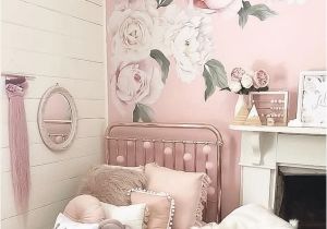 Little Girl Wall Murals Classic Pink Peony & Rose Wall Decals Full Set 10 Flowers