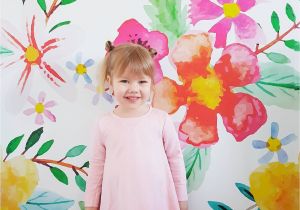Little Girl Wall Murals Florist S Dream Removable Wallpaper