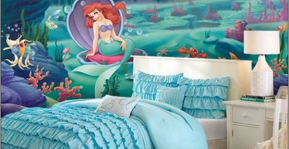 Little Mermaid Wall Mural Ariel Mermaid Waterfall forter Little Mermaid Ariel theme