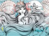 Little Mermaid Wall Mural Little Mermaid Ariel Art Silk Poster 24x36inch 24x43inch 0585 Cheap Wall Murals and Decals Cheap Wall Sticker From Wangzhi Hao8 $12 05 Dhgate