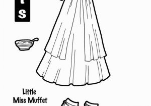 Little Miss Muffet Coloring Page Little Miss Muffet Coloring Page Fresh An Late 18th Century Inspired