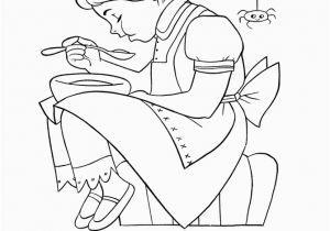 Little Miss Muffet Nursery Rhyme Coloring Page Little Miss Muffet Coloring Page