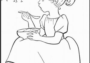Little Miss Muffet Nursery Rhyme Coloring Page Little Miss Muffet Colouring Pages