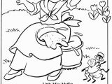 Little Miss Muffet Nursery Rhyme Coloring Page Little Miss Muffet