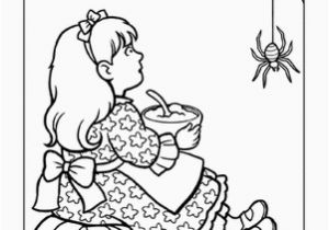 Little Miss Muffet Nursery Rhyme Coloring Page Little Miss Muffet Worksheet