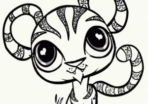 Littlest Pet Shop Coloring Pages Online Free Tiger Littlest Pet Shop Coloring Sheet for Kids