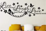Live Laugh Love Wall Murals Vinyl Live Laugh Love Wall Art Sticker Lounge Room Quote Decal Mural Stencil Diy Decor Living Room Bedroom Fice Hg Ws 1535