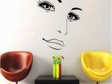 Locker Room Wall Murals Makeup Wall Decal Vinyl Sticker Decals Home Decor Mural Make Up Girl