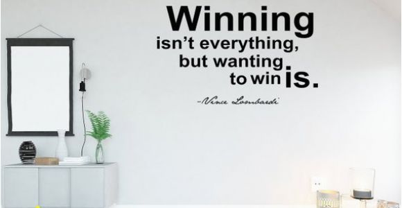 Locker Room Wall Murals Vince Lombardi Wall Quote Winning isn T Everything Decal Wall