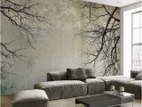 Log Cabin Wallpaper Murals Living Room Bedroom Wall Papers 3d Vintage Tree Branch Painting