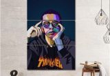 Logic Mural Logic Rapper Musicain Wpap Canvas Giclee Print Painting