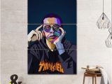 Logic Mural Logic Rapper Musicain Wpap Canvas Giclee Print Painting