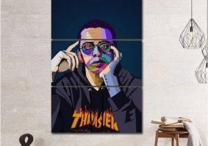 Logic Mural Logic Rapper Musicain Wpap Canvas Giclee Print Painting