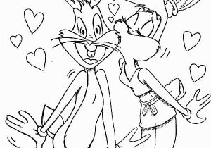 Lola and Bugs Bunny Coloring Pages Lola Bunny Kiss Bugs Bunny Coloring Pages Download