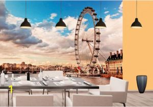 London Bridge Wall Mural London Wall Mural for Interior London Eye Wallpaper for Wall Decor London Wall Decal for Home London Wall Mural for Living Room Sku