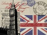 London City Wall Murals Vintage London Collage Wall Mural