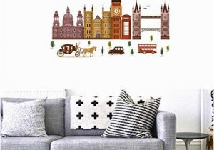 London Skyline Wall Mural Amazon Bibitime I Love London Quotes Decals Church Big