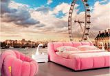 London Skyline Wall Mural London Wall Mural for Interior London Eye Wallpaper for Wall Decor London Wall Decal for Home London Wall Mural for Living Room Sku