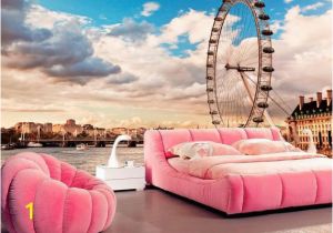 London Skyline Wall Mural London Wall Mural for Interior London Eye Wallpaper for Wall Decor London Wall Decal for Home London Wall Mural for Living Room Sku